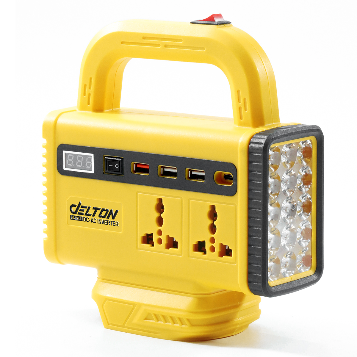 หัวแปลงปลั๊กไฟ (เฉพาะเครื่องเปล่า) DELTON รุ่น DC-AC150W-PRO 20V_1